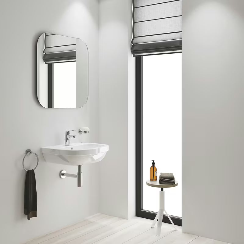 Chromuotas svirtinis praustuvo maišytuvas Grohe Eurosmart Cosmopolitan su dugno vožtuvu