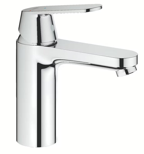 Chromo spalvos praustuvo maišytuvas Grohe Eurosmart Cosmopolitan su lygiu korpusu be praustuvo dugno vožtuvas