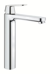 Grohe Eurosmart Cosmopolitan aukštas praustuvo maišytuvas chromo apdailos pro laisvai pastatomi praustuvai.