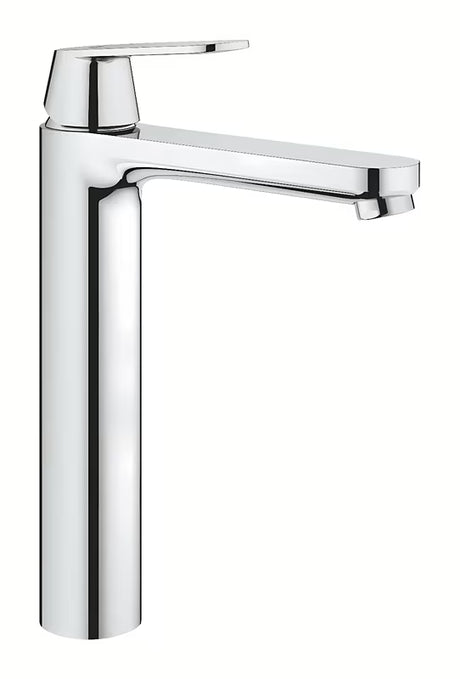 Grohe Eurosmart Cosmopolitan aukštas praustuvo maišytuvas chromo apdailos pro laisvai pastatomi praustuvai.