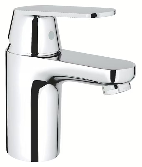 Chromuotas praustuvo maišytuvas Grohe Eurosmart Cosmopolitan su svirtiniu valdymu ir vandens taupymo aeratoriumi