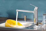 Chromuotas virtuvinis maišytuvas Grohe Eurosmart Cosmopolitan su vidutinio aukščio pasukamu snapu