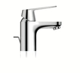 Chrominis praustuvo maišytuvas Grohe Eurosmart Cosmopolitan su svirtiniu valdymu ir dugno vožtuvu