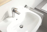 Chromo spalvos svirtinis stovintis praustuvo maišytuvas Grohe Eurosmart New su praustuvo dugno vožtuvas