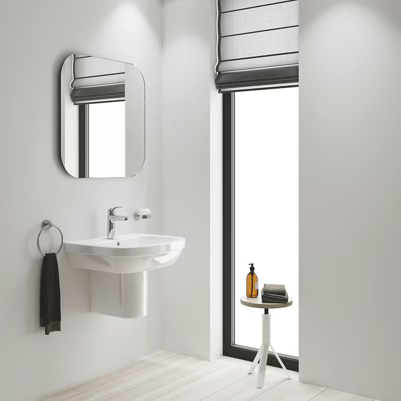 Chromo spalvos svirtinis stovintis praustuvo maišytuvas Grohe Eurosmart New be praustuvo dugno vožtuvas