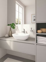 Grohe Eurosmart New aukšta svirtinis praustuvo maišytuvas chromo spalvos be praustuvo dugno vožtuvas