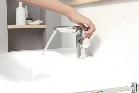 Grohe Eurosmart New svirtinis stovintis praustuvo maišytuvas su jutikliu, chromo apdaila