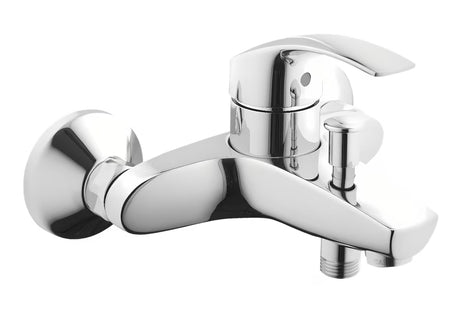 Chromuota svirtinis sieninė vonios maišytuvas Grohe Eurosmart New su perjungėju vonia/dušas