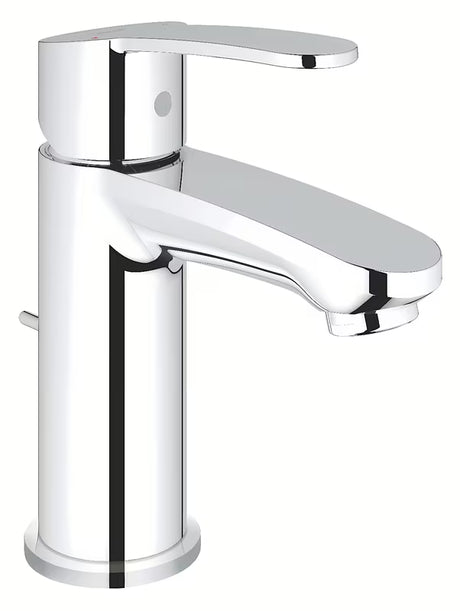 Chromuotas praustuvo maišytuvas Grohe Eurostyle Cosmopolitan su svirtimi ir dugno vožtuvu