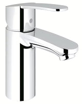 Chromuotas praustuvo maišytuvas Grohe Eurostyle Cosmopolitan su svirtiniu valdymu ir taupia EcoJoy technologija.