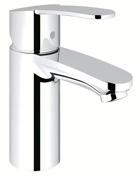 Chromuotas praustuvo maišytuvas Grohe Eurostyle Cosmopolitan su svirtiniu valdymu ir taupia EcoJoy technologija.