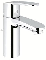Chromuota praustuvo maišytuvas Grohe Eurostyle Cosmopolitan su svirtiniu valdymu ir dugno vožtuvu