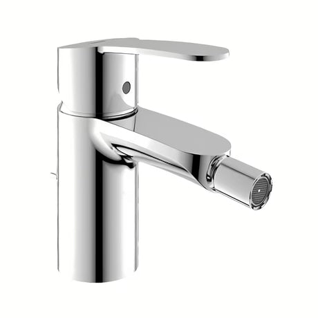 Chromo spalvos bidė maišytuvas Grohe Eurostyle Cosmopolitan su praustuvo dugno vožtuvas su svirtiniu valdymu.