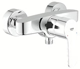 Chromuotas sieninė svirtinis dušo maišytuvas Grohe Eurostyle Cosmopolitan su Grohe SilkMove technologija