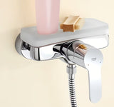 Chromuotas sieninė svirtinis dušo maišytuvas Grohe Eurostyle Cosmopolitan su Grohe SilkMove technologija