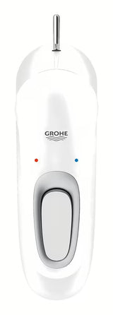 Praustuvo svirtinis maišytuvas Grohe Eurostyle New su praustuvo dugno vožtuvas, apdaila – moon white ir chromas