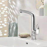 Grohe Eurostyle New aukšta svirtinis stovintis praustuvo maišytuvas su praustuvo dugno vožtuvas chromo spalvos