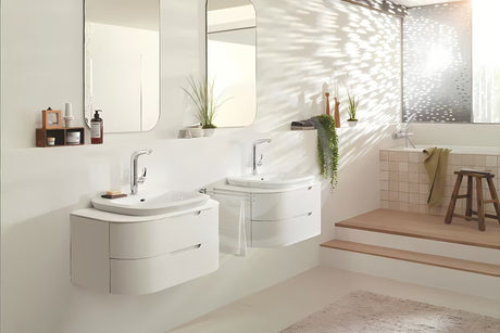 Grohe Eurostyle New aukšta svirtinis stovintis praustuvo maišytuvas su praustuvo dugno vožtuvas chromo spalvos