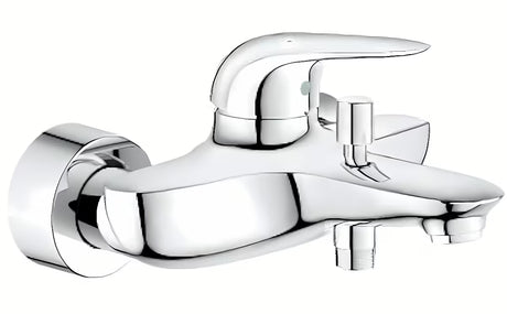 Grohe Eurostyle New svirtinis sieninė vonios maišytuvas chromo spalvos, su perjungėju voniai / dušui.