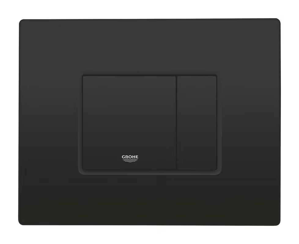 Vandens nuleidimo Mygtukas Grohe Even matt black apdailos su dvigubu nuleidimu