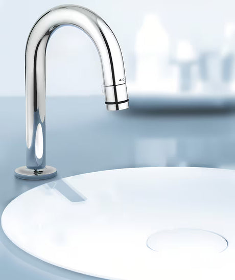 Chromuotas praustuvo ventilis Grohe Universal su praustuvo dugno vožtuvas C formos su start/stop funkcija