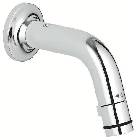 Chromuotas sieninis praustuvo ventilis Grohe Universal su trumpu snapu ir sukamuoju valdymu start stop.