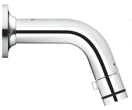 Chromuotas sieninis praustuvo ventilis Grohe Universal su trumpu snapu ir sukamuoju valdymu start stop.