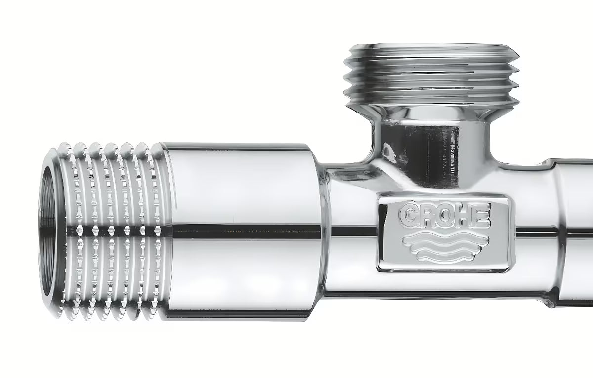 Kampinis ventilis Grohe Universal su metaline rankenėle ir rozete, DN 15
