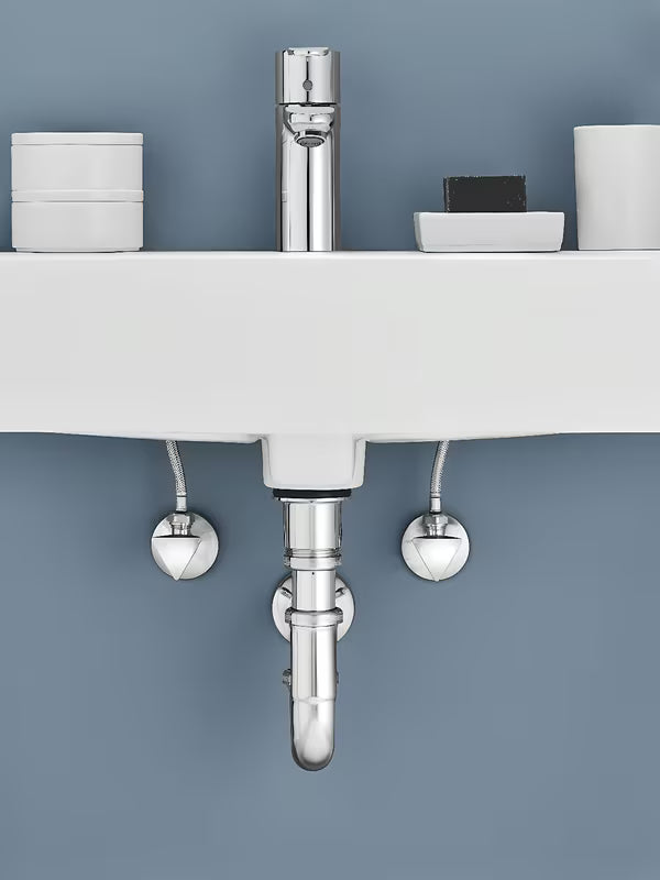 Kampinis ventilis Grohe pro montuojamas ant sienos, su tepimo kamera 1/2 ir Grohe StarLight paviršiumi
