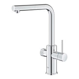 Grohe Blue Pure 2022 svirtinis virtuvinis maišytuvas su filtravimo funkcija, chromas
