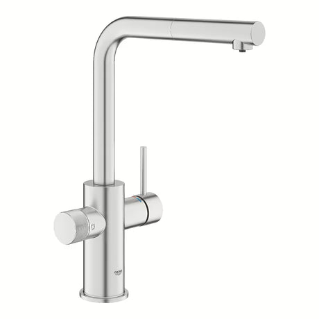 Grohe Blue Pure 2022 virtuvinis maišytuvas su filtravimo funkcija, supersteel apdailos