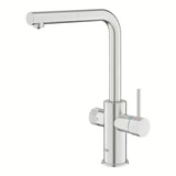 Grohe Blue Pure 2022 virtuvinis maišytuvas su filtravimo funkcija, supersteel apdailos