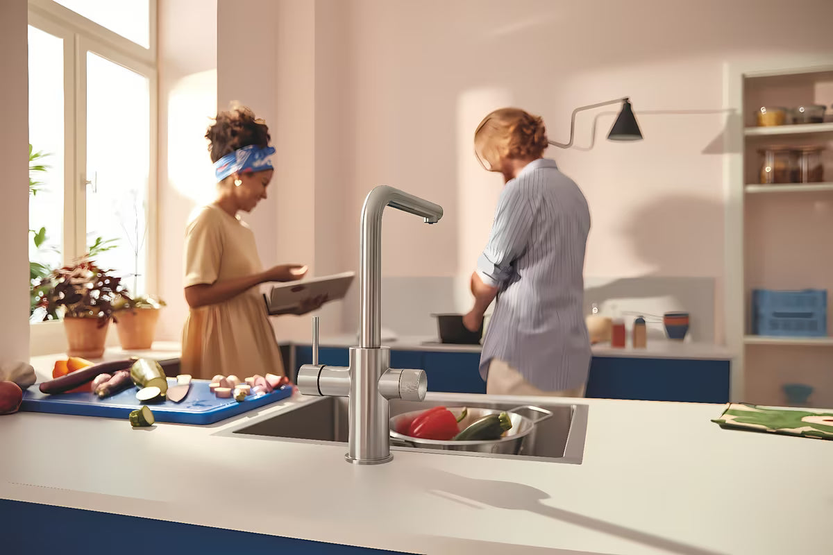 Grohe Blue Pure 2022 virtuvinis maišytuvas su filtravimo funkcija, supersteel apdailos