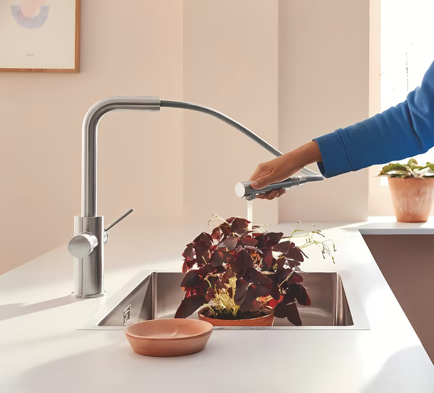 Grohe Blue Pure 2022 virtuvinis maišytuvas su filtravimo funkcija, supersteel apdailos