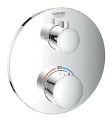 Potinkinė termostatinė dušo maišytuvas Grohe Grohtherm chromo apdaila su SafeStop saugos fiksatoriumi.