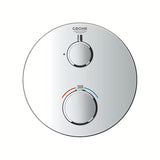 Potinkinė termostatinė dušo maišytuvas Grohe Grohtherm chromo apdaila su SafeStop saugos fiksatoriumi.