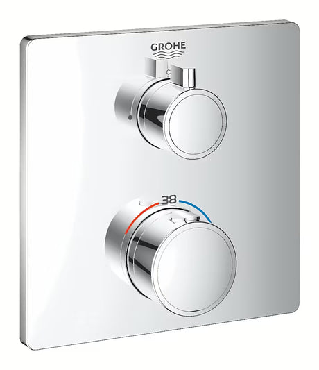 Grohe Grohtherm potinkinė termostatinė dušo maišytuvas chromo spalvos
