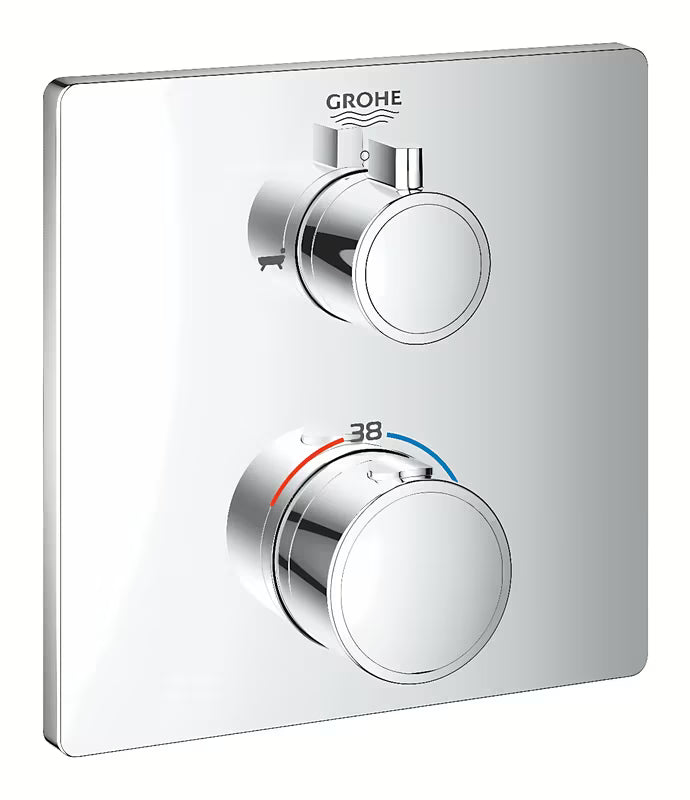 Potinkinė termostatinė dušo maišytuvas Grohe Grohtherm chromo spalvos