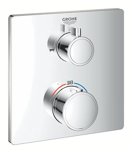 Potinkinė termostatinė dušo maišytuvas Grohe Grohtherm chromo spalvos