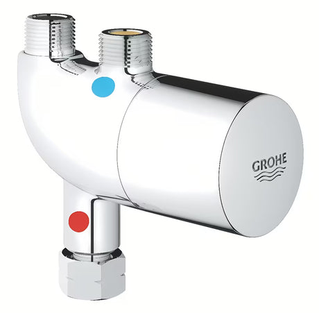 Apsauga nuo nusiplikymo Grohe Grohtherm Micro pro saugesniam karšto vandens naudojimui