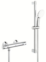 Grohe Grohtherm 500 termostatinė dušo maišytuvas chromo spalvos su dušo komplektu ir stovu