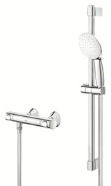 Grohe Grohtherm 500 termostatinė dušo maišytuvas chromo spalvos su dušo komplektu ir stovu