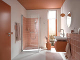 Grohe Grohtherm 500 termostatinė dušo maišytuvas chromo spalvos su dušo komplektu ir stovu