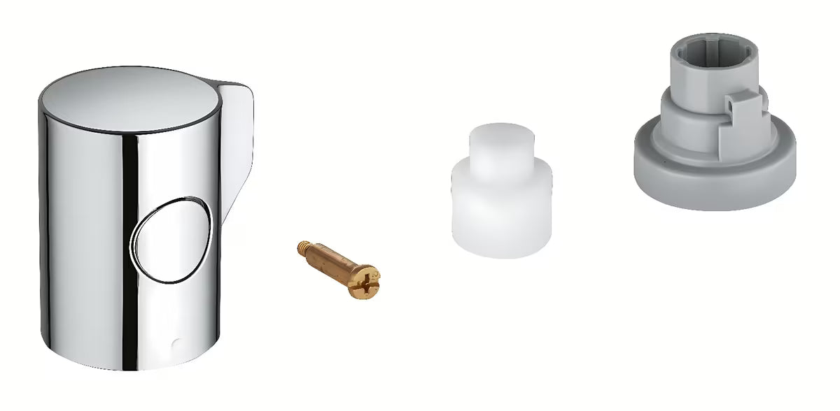 Uždarymo rankenėlė Grohe Grohtherm 800 su StarLight chromo paviršiumi ir EcoButton.