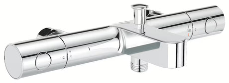 Chromo spalvos termostatinė sieninė vonios maišytuvas Grohe Grohtherm 800 Cosmopolitan pro voniai ir dušui