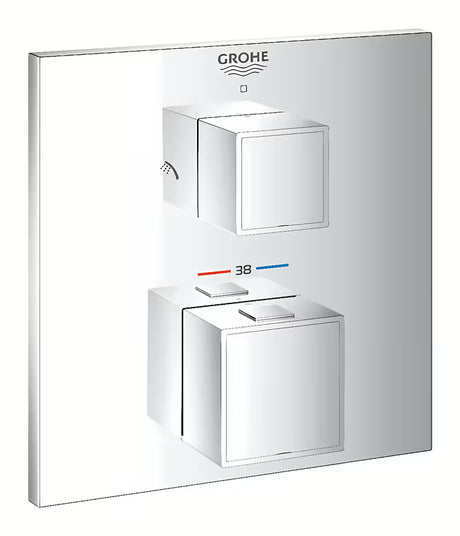 Potinkinė termostatinė dušo maišytuvas Grohe Grohtherm Cube chromo spalvos