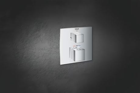 Potinkinė termostatinė dušo maišytuvas Grohe Grohtherm Cube chromo spalvos