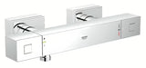 Termostatinė dušo maišytuvas Grohe Grohtherm Cube chromo spalvos, kvadratinio dizaino
