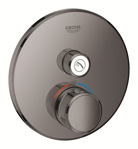 Potinkinė termostatinė dušo maišytuvas Grohe Grohtherm smartcontrol, spalva hard graphite