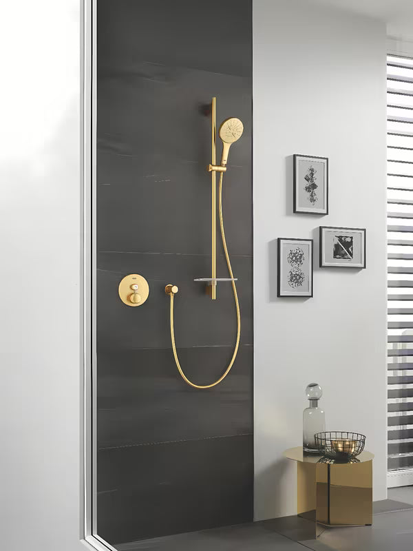 Potinkinė termostatinė dušo maišytuvas Grohe Grohtherm smartcontrol, spalva / apdaila brushed cool sunrise